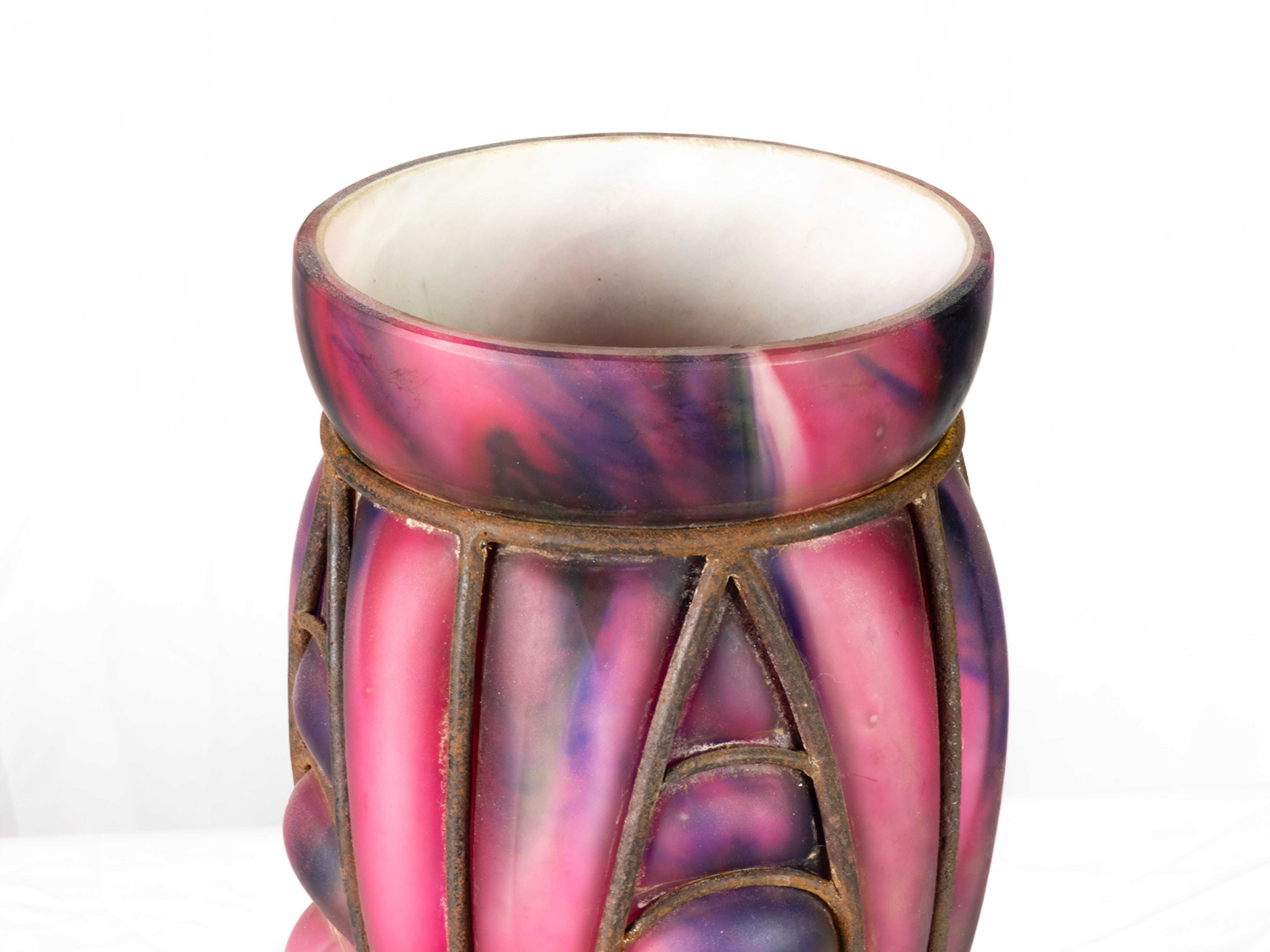 Vaso vidro Art Deco Charles Schneider | século XX