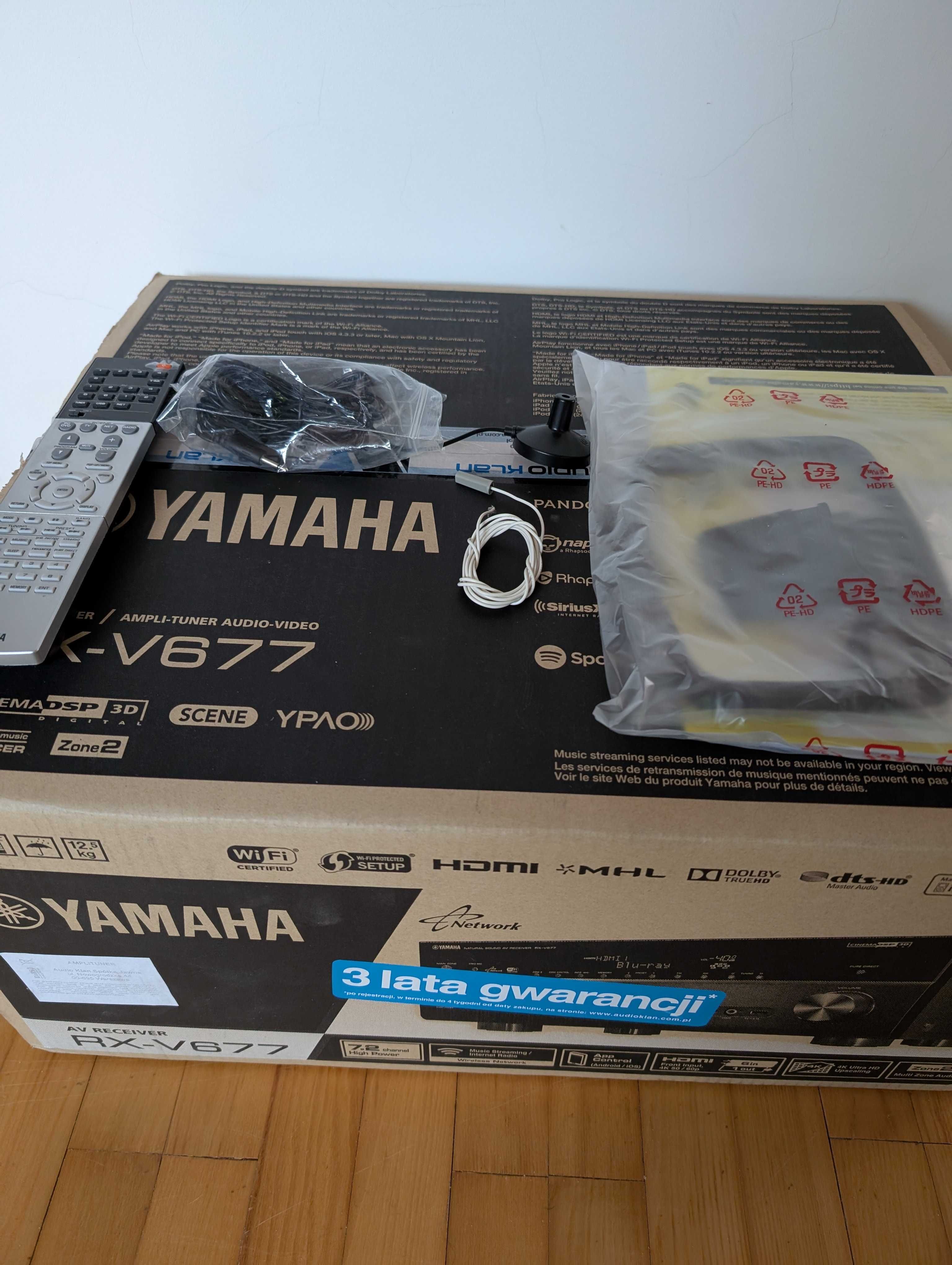 Amplituner Yamaha RX-V 677 - 7.2 kanałowy