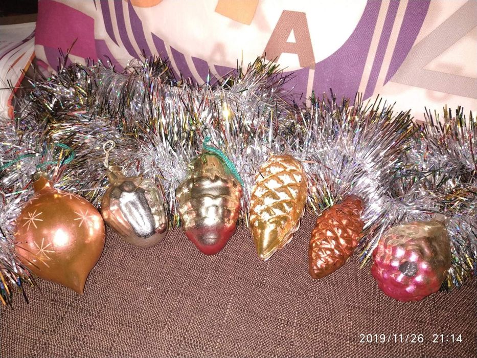 Новогодние игрушки времен СССР