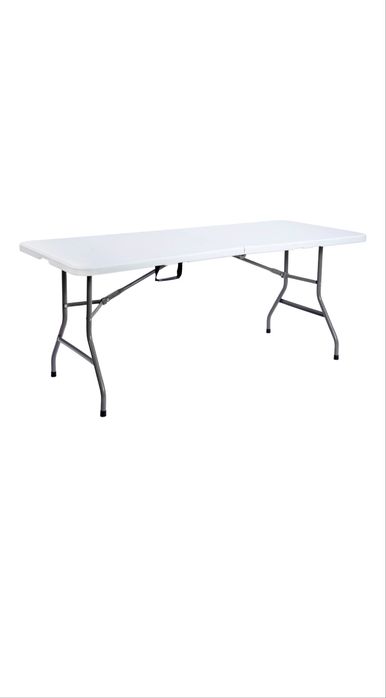 Обідній стіл Astano Plastic білий розкладний, на 6 осіб новий!