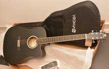 Gitara elektroakustyczna i dużo akcesoriów