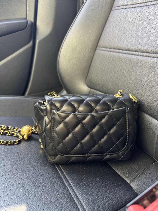 Сумка Chanel чорна міні , сумка Canel