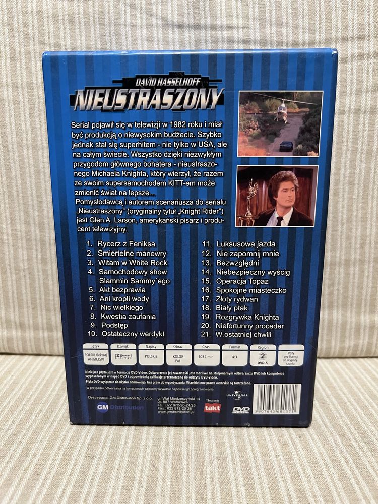 Nieustraszony sezon 1 pilot 11 plyt dvd