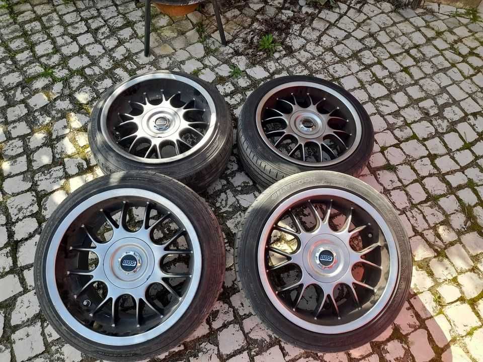 Jantes 16 BBS  tamanho 9  dupla furaçao com pneus 195/45R16