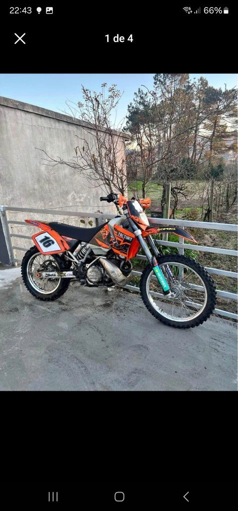 Mota KTM 250 exc