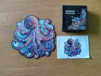 Puzzle drewniane 3D ośmiornica