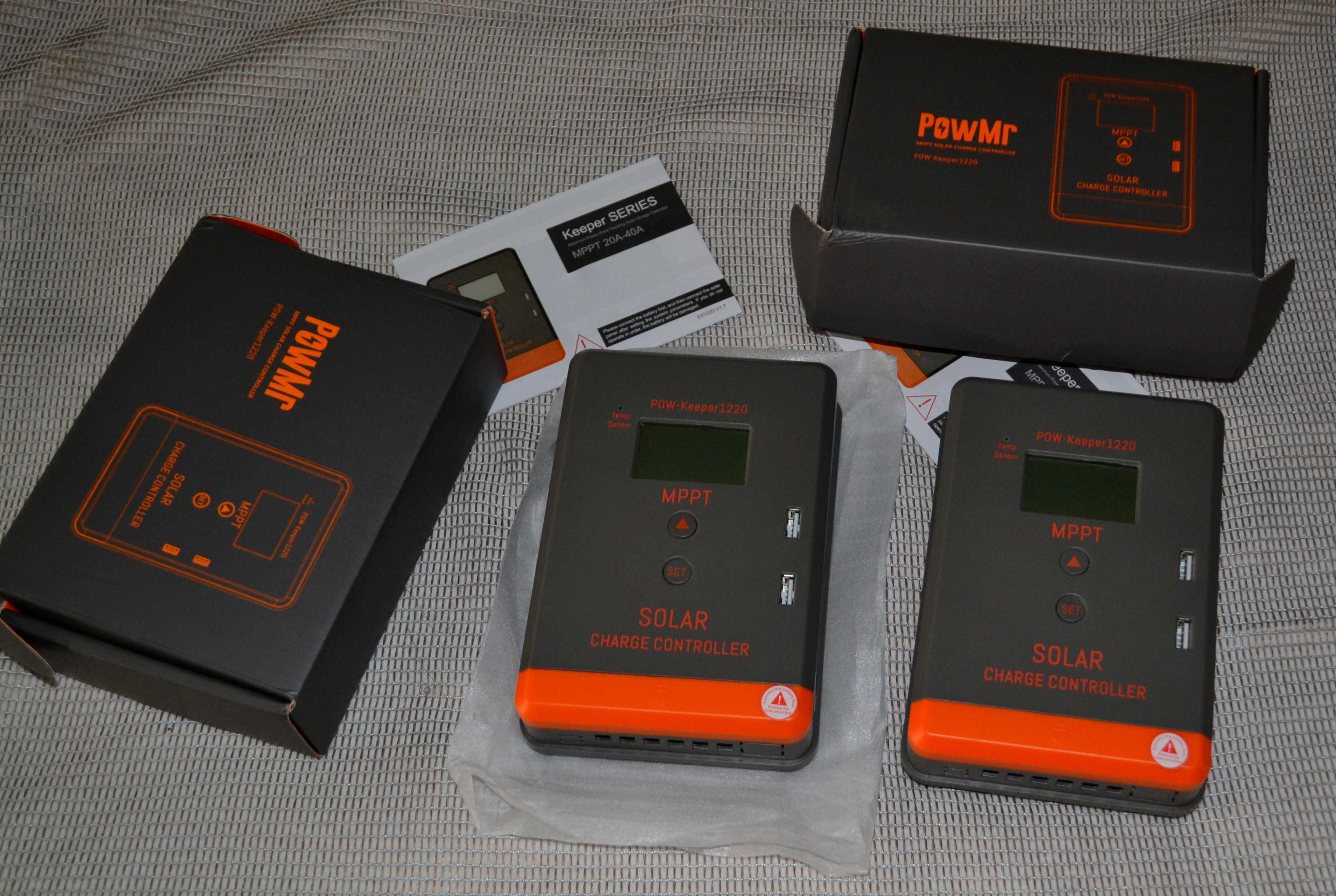 PowMr Keeper 1220 MPPT 20A 12/24V для Li-ion, LiFePO4 Контролер заряду