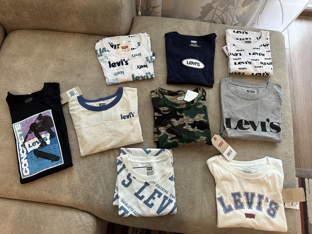 Футболки Levis на хлопчика і дівчинку 12-15 років