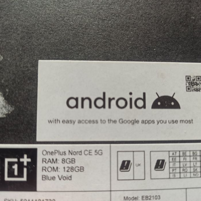 One Plus Nord ce 5g, 8/128 GB