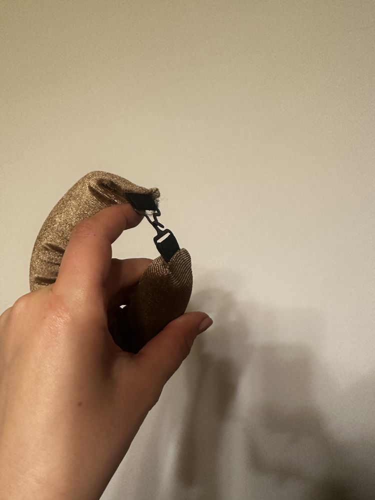 Papiloty na loki welurowe brązowe nowe