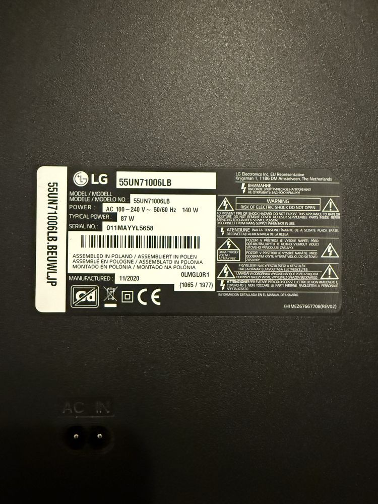SmartTV LG 55 Polegadas - 4K