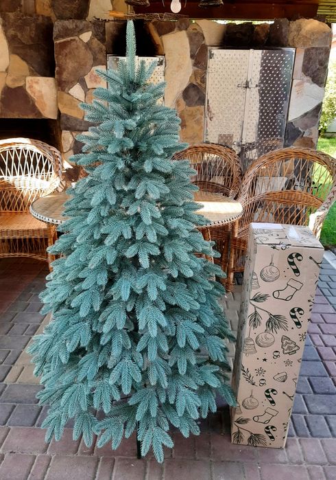 Швейцарська блакитна від 1,5 до 2,5 м лита штучна ялинка Ёлка литая