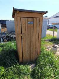toaleta drewniana na budowe, stan bdb, ustęp, sławojka