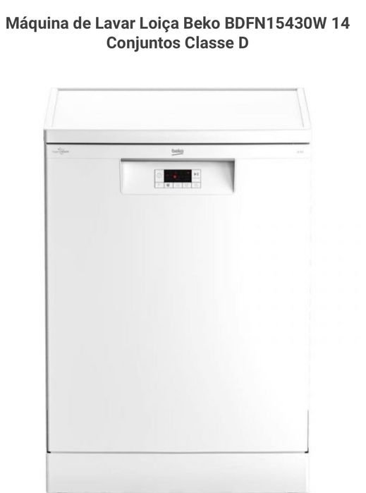 Máquina de Lavar Loiça Beko BDFN15430W 14 Conjuntos Classe D