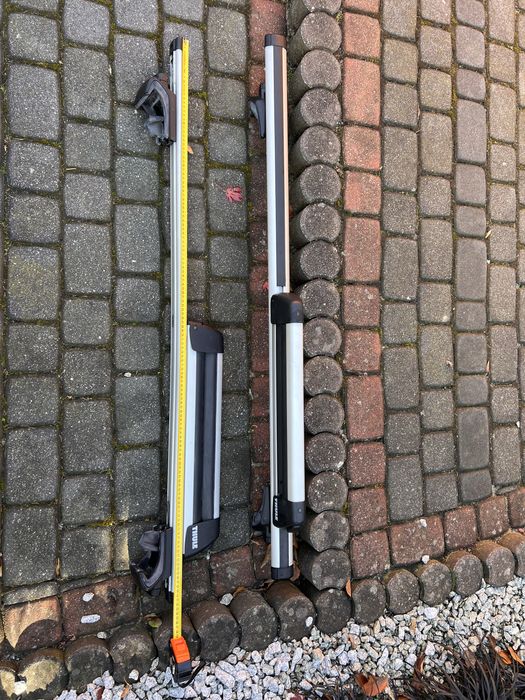 Thule bagażnik poprzeczny 757 i uchwyt na 2 pary nart Thule 725