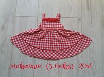 Śliczna sukienka w czerwoną kratkę Mothercare 68cm (3-6mths) 10zl