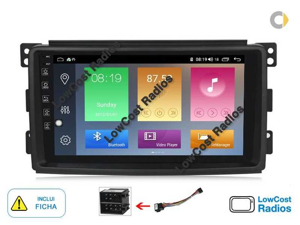 Auto Rádio 9' SMART 451 / W451 | GPS ANDROID Bluetooth USB APPS WIFI