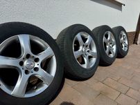 Koła Alufelgi felgi R15 5x110 wraz z oponami Opel Saab 7Jx15H2 ET 35