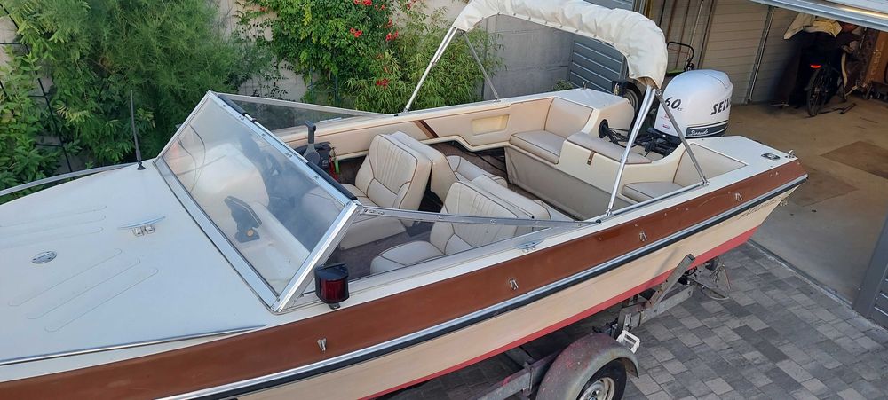 Motorówka Riamar 5,2m, Yamaha 60KM wtrysk, przyczepa, reja 24 łódź