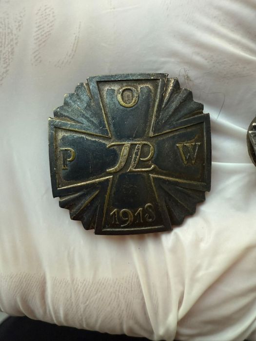Odznaka POW Józef Piłsudski IIRP Numerowana + miniatura