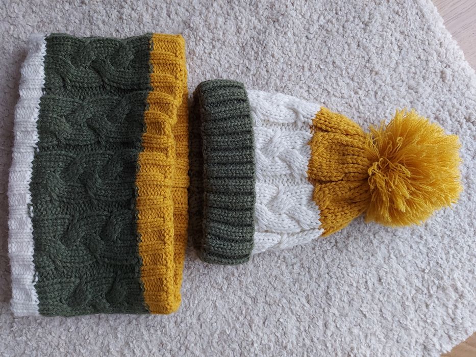 Ciepły Komplet chłopięcy, rozmiar 74-80