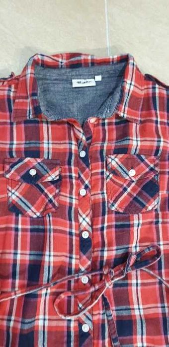 koszula w kratkę