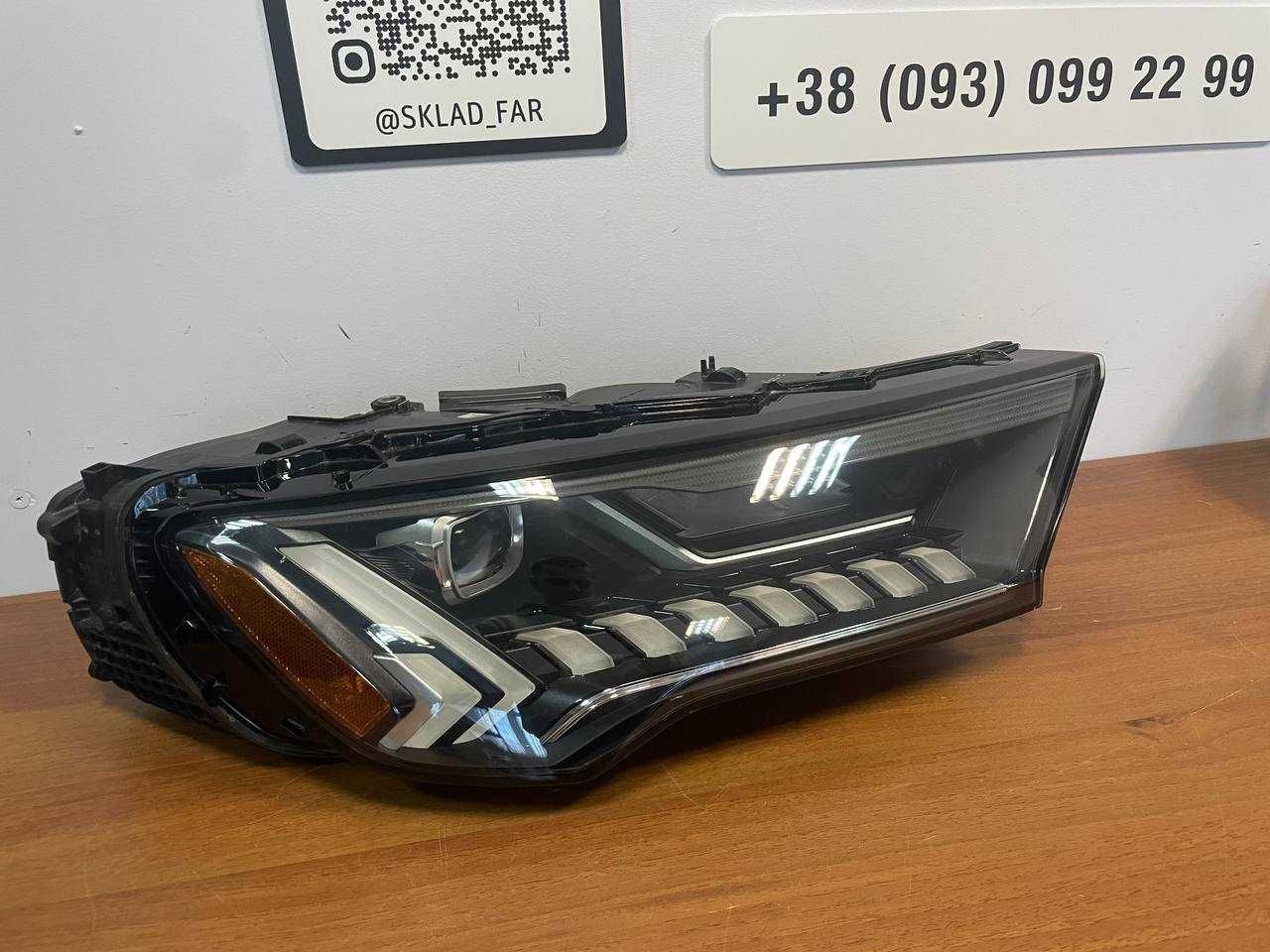 Фара фары Audi Q7 4m рест США USA matrix full  led лед ліва левая