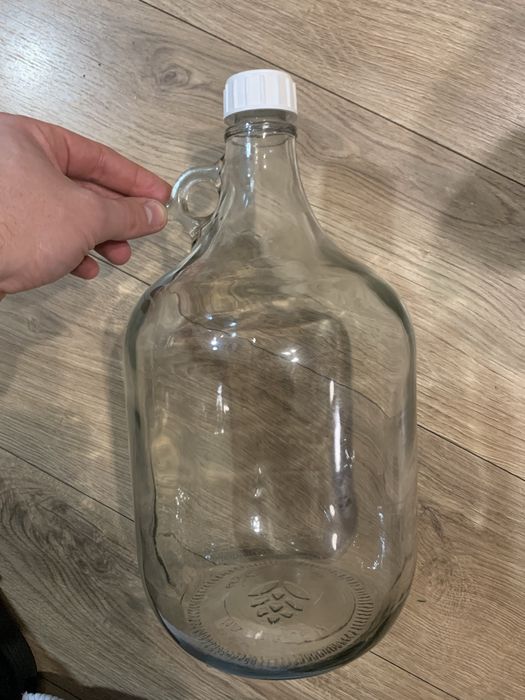 Бутиль 5 літрів скляний