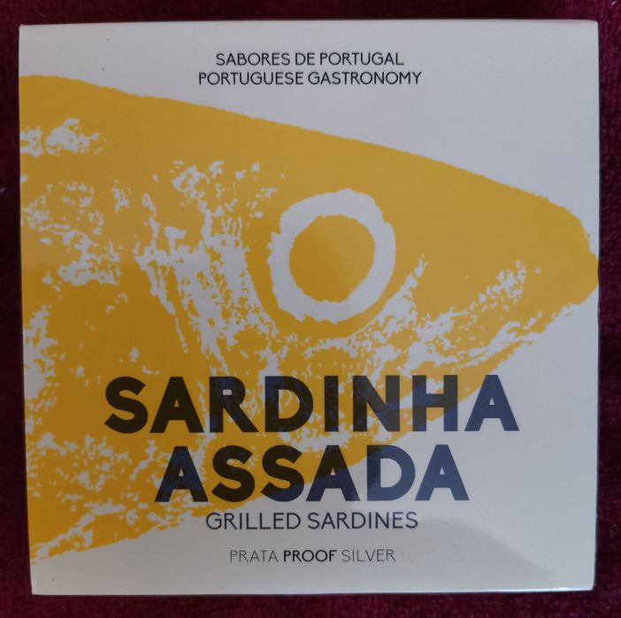 Linda Moeda 10€ em prata proof "Sardinha assada"