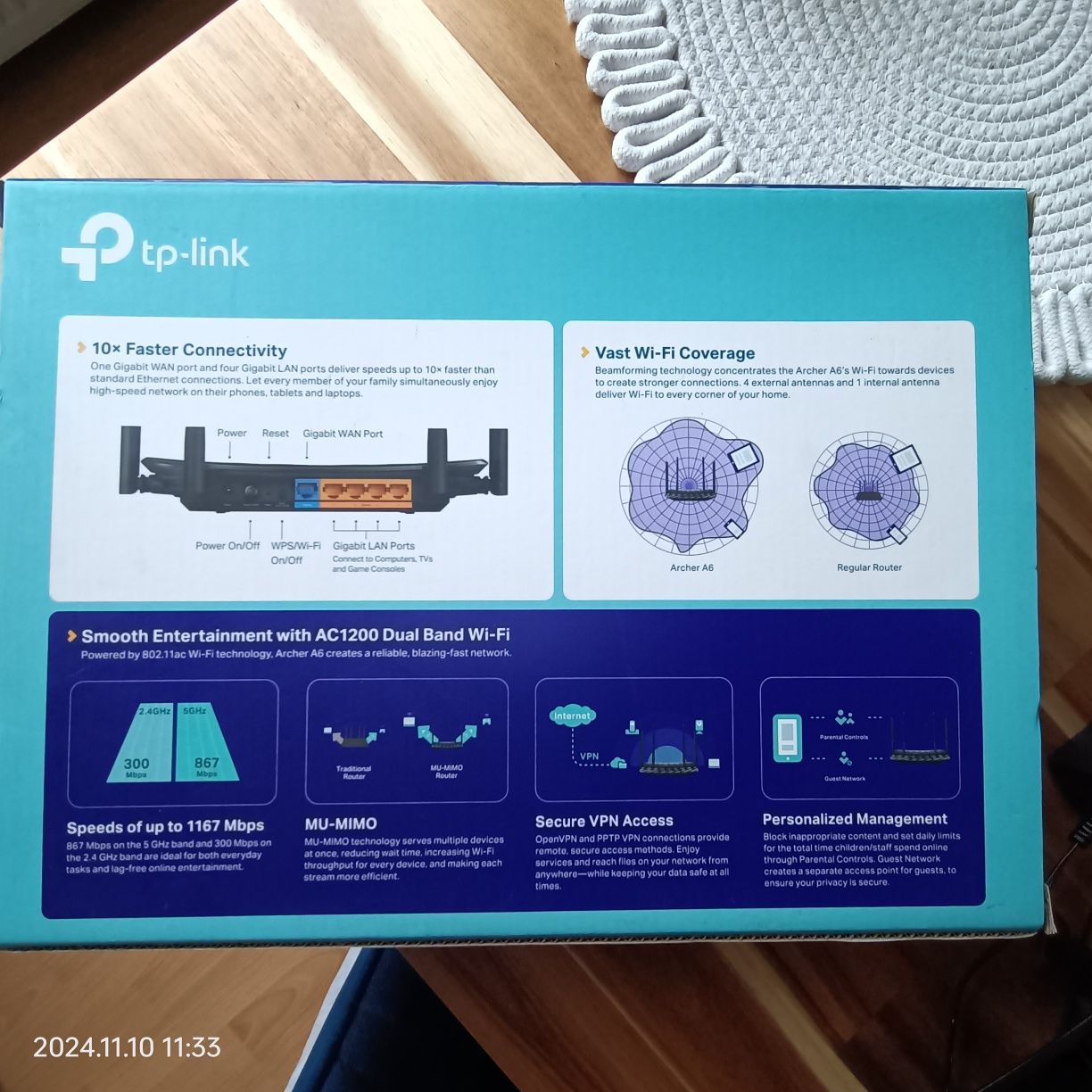 Router TP Link Archer A6 1200