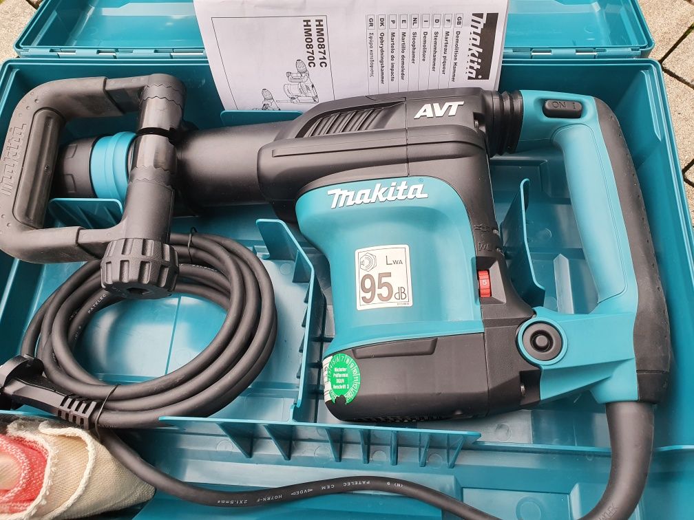 Młot MAKITA Hm 0871c Nowy idealny 8.1J SDS MAX  230v