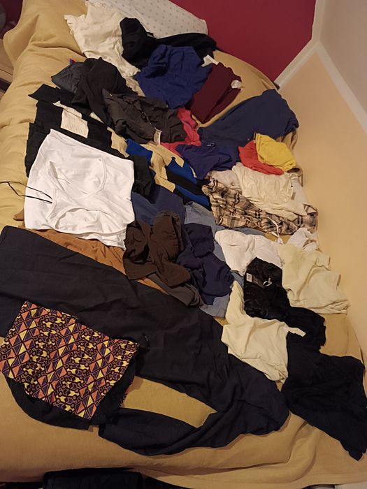 Duża paka karton ubrań damskich L/XL