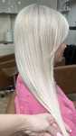Wlosy clip in bardzo jasny  blond 60 cm 8 tasm 200 g