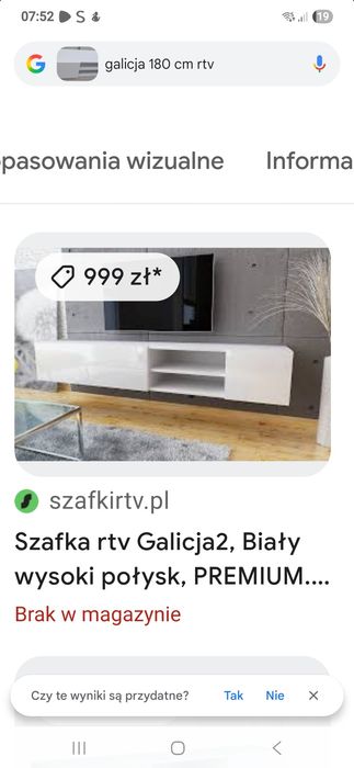 Szafka rtv galicja 180cm