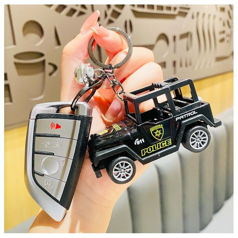 brelok do kluczy police patrol auto policyjne czarne brl304