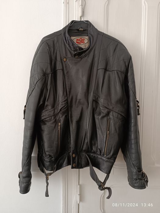 Blusão Motard em pele - XL