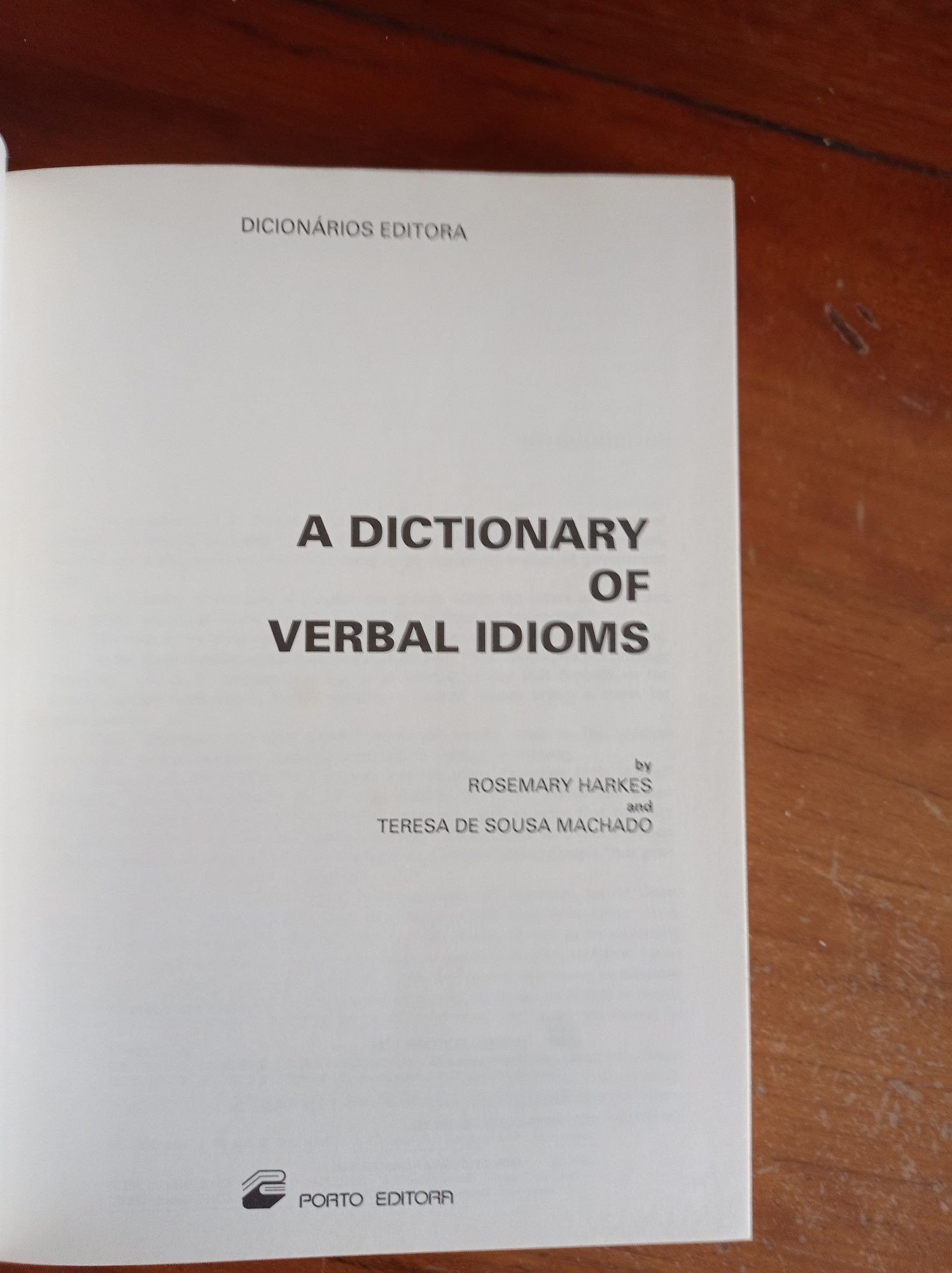 Dictionary of verbal idioms