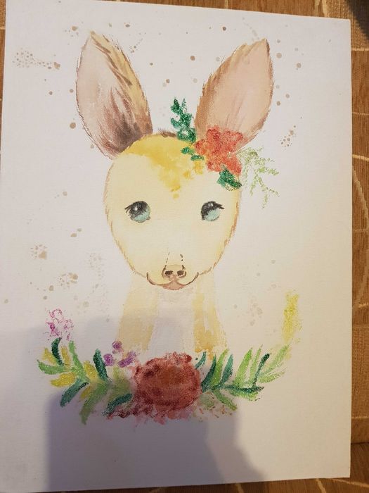 Obraz, Jelonek, brokat