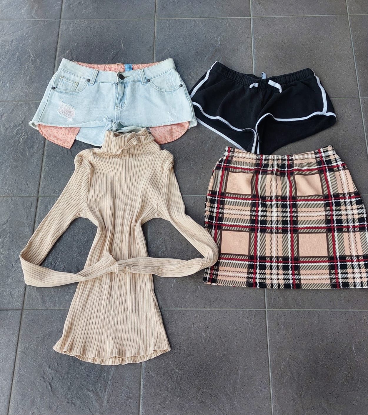 Zestaw paka ubrań boho vintage 90's wiosna/lato 10 sztuk S 36