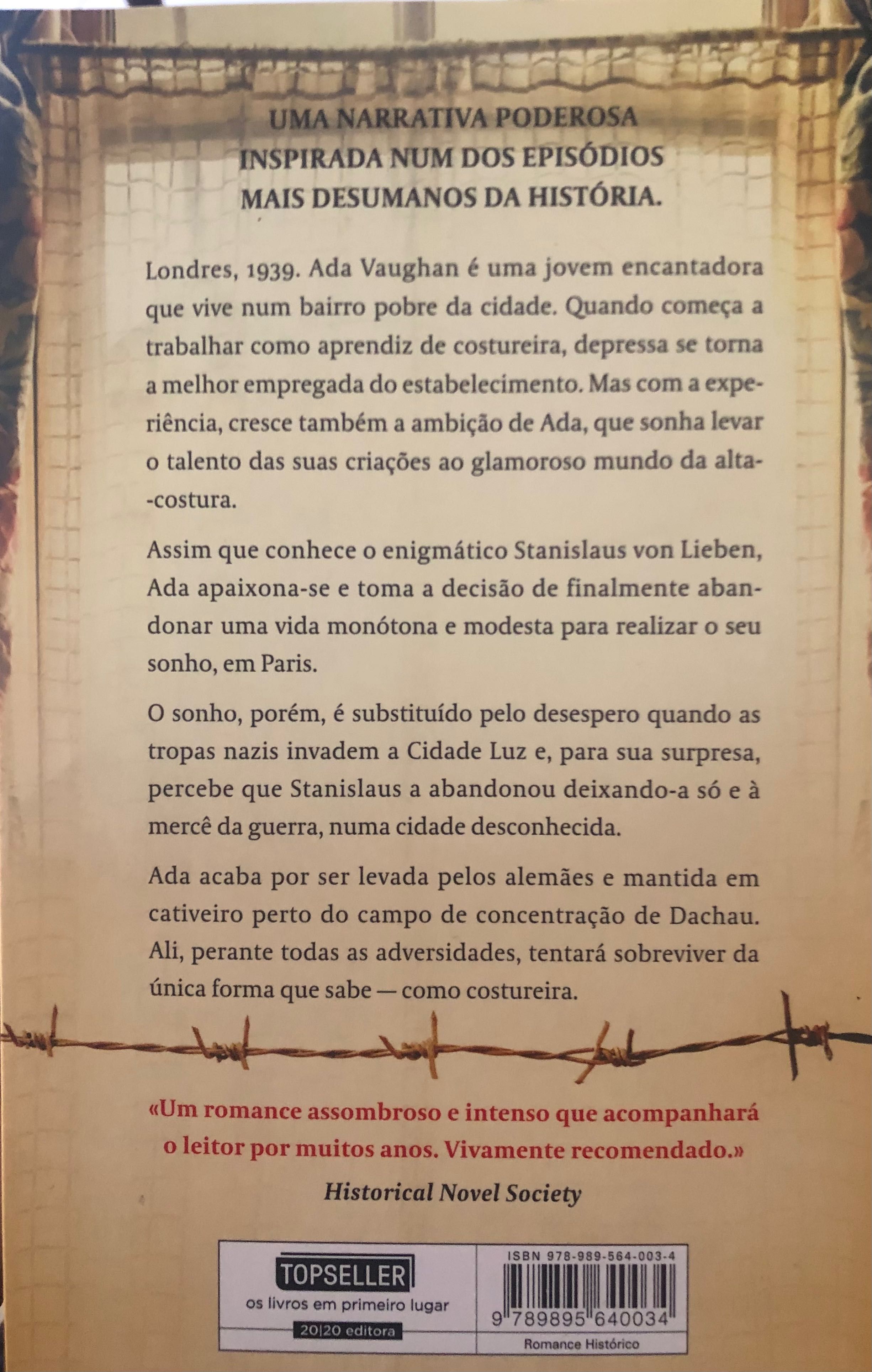 Livro “A costureira de Dachau”