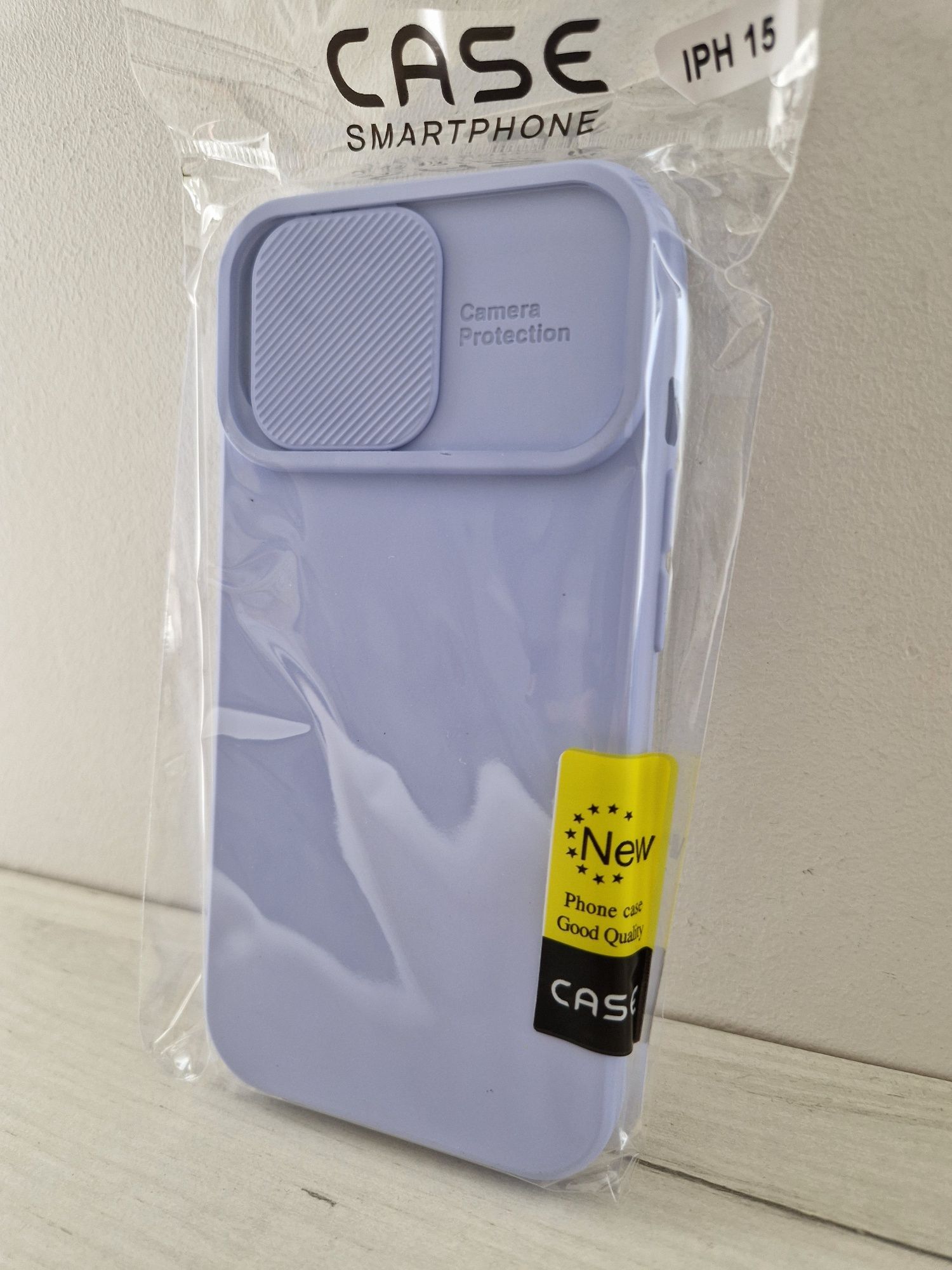 Camshield Soft do Iphone 15 Jasnofioletowy