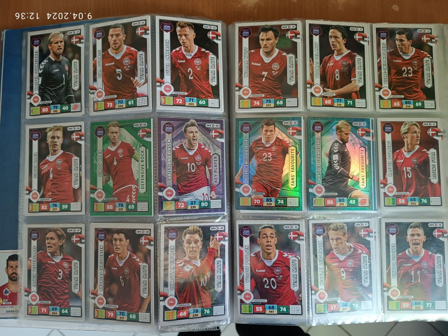 Album piłkarski karty Road to world cup Russia 2018 Prezent