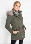 B.P.C parka khaki z futerkiem damska 36.