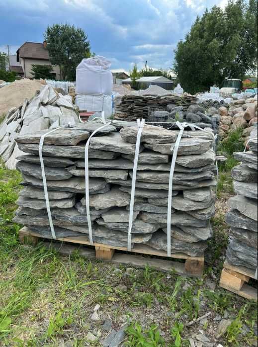 Kamień Ozdobny Łupek Szarogłazowy Ogród Akwarium Ścieżka Akwarium