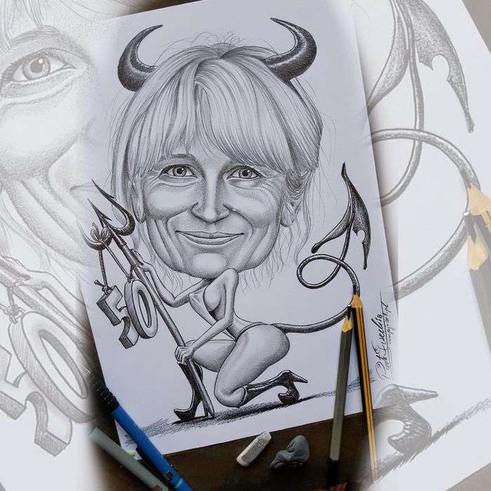 Portret Karykatura na zamówienie ze zdjęcia urodziny ślub wesele