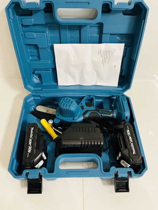 Акумуляторна міні цепна пила makita 36v 3.0a,2 акб в комплекті