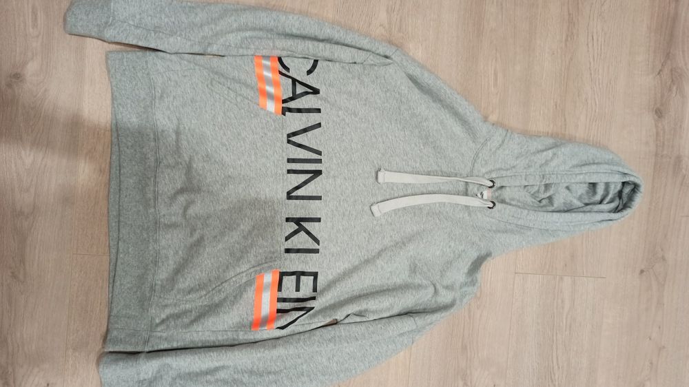 Мужской свитер худи пуловер Calvin Klein Neon оригинал