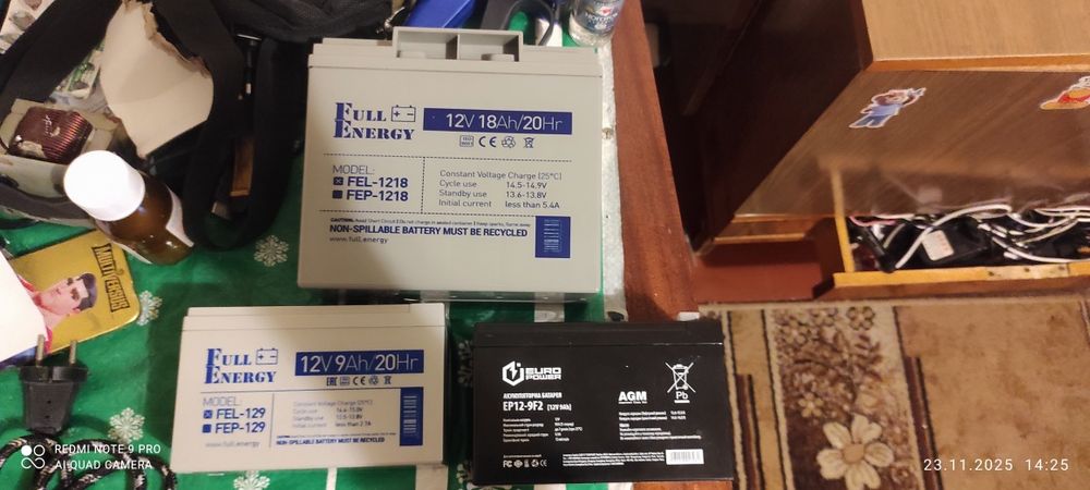 Аккумуляторы гелевые