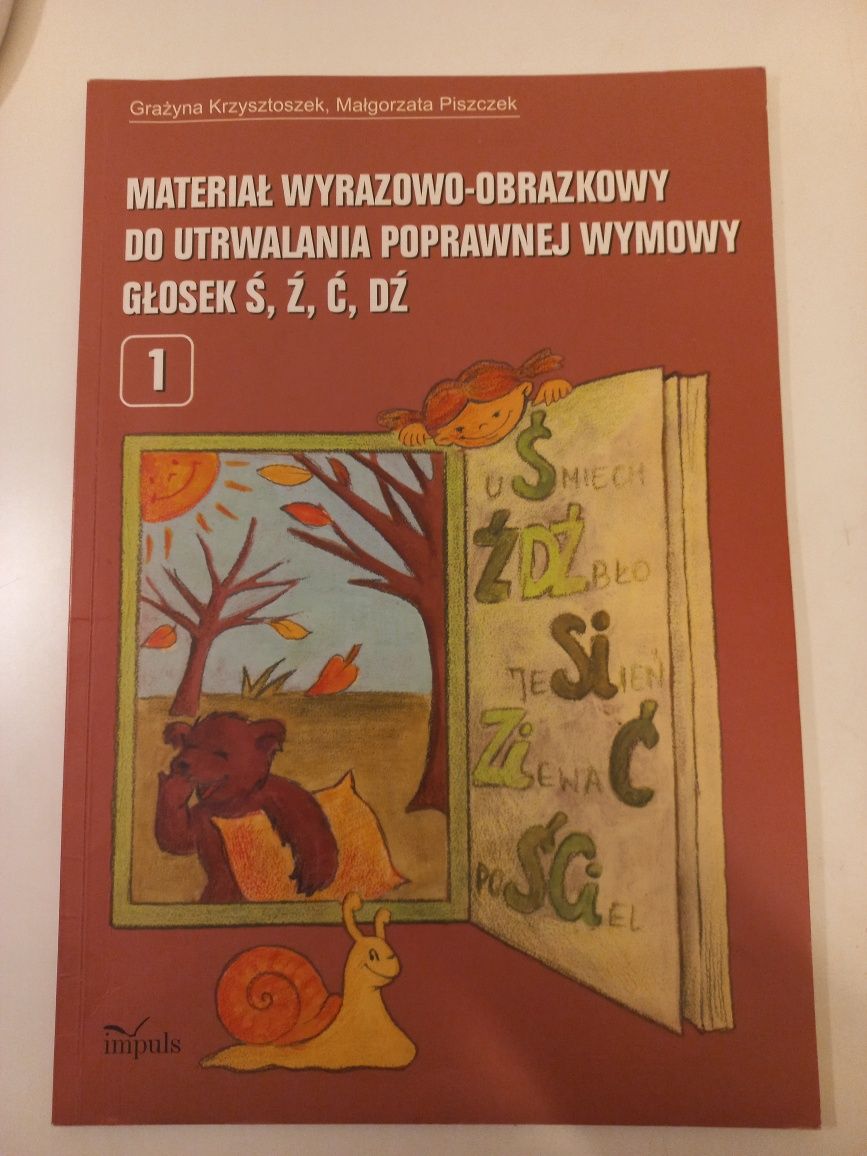 "Mareriał wyrazowo-obrazkowy [...] ś, ź, ć, dź