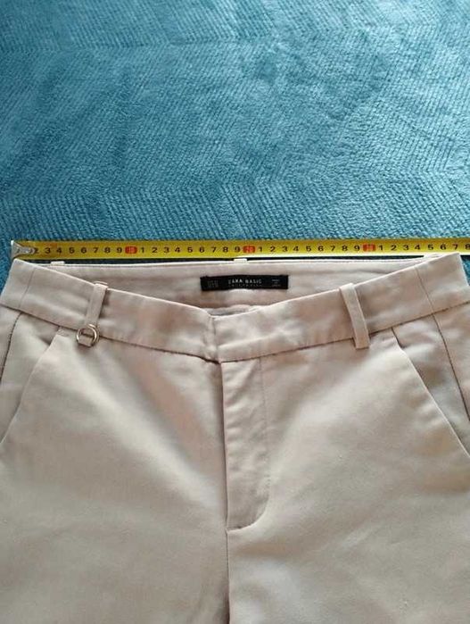 Beżowe spodnie (chinosy) Zara, rozm. 34(XS)